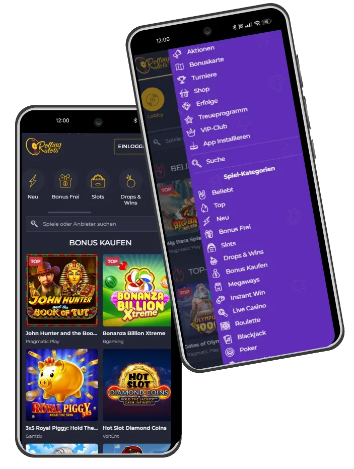 rolling spins casino mobile